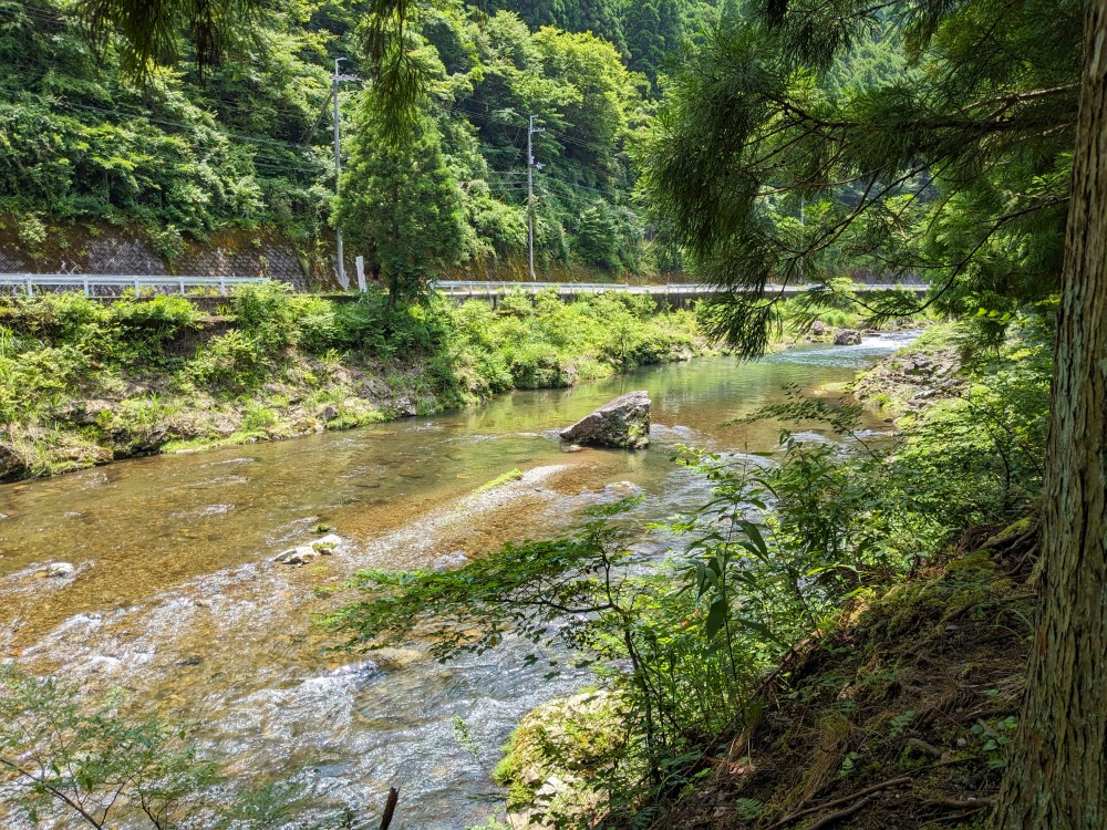 星の降る里 久多の里オートキャンプ場の川