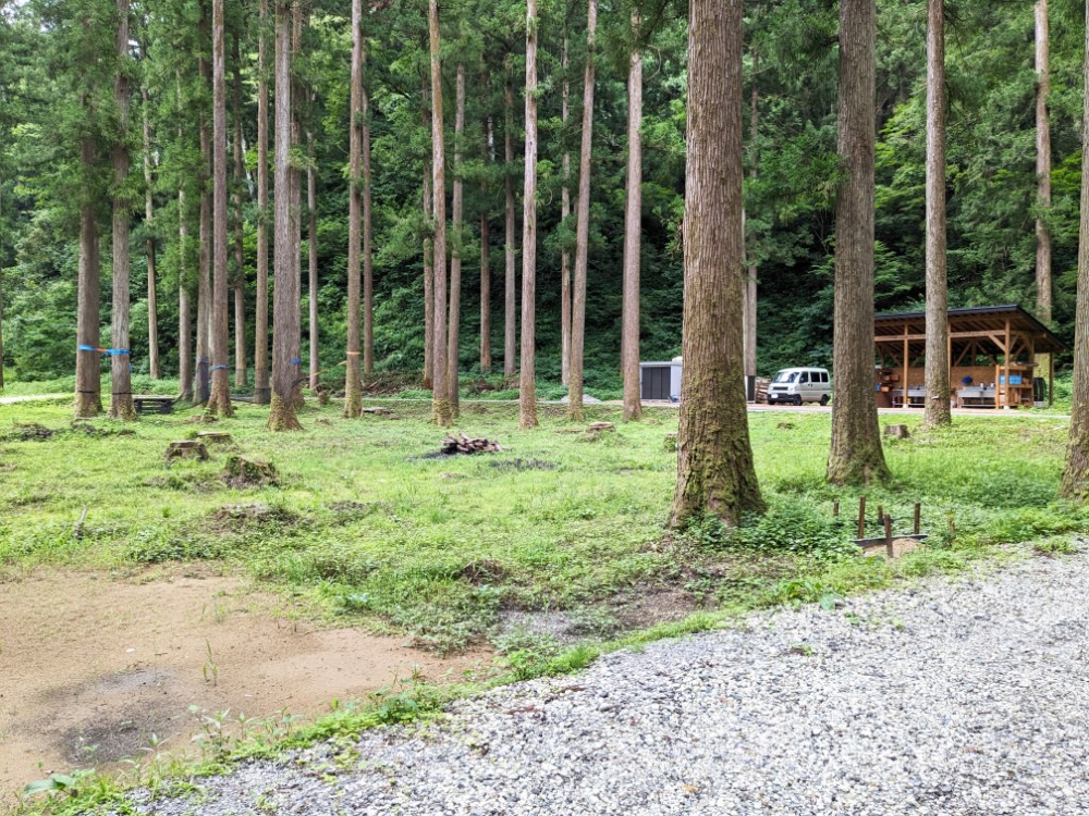 イトノモリ Camping Field(石川県加賀市)の区画サイト